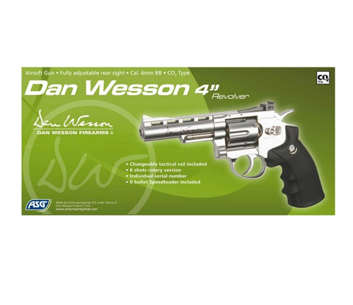 Dan Wesson 4" Chrome CO2 1.8J - Terminal Airsoft