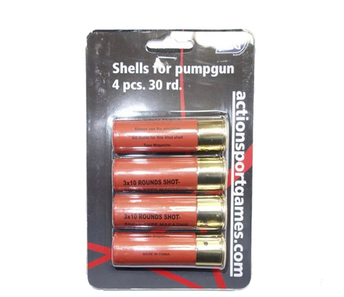 ASG Cartouches fusil à pompe 30 billes (x4) Nouvelle version - Terminal Airsoft