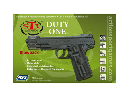Pistolet STI Duty One Co2 GBB ASG - Noir - Terminal Airsoft