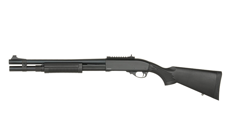 M8872 SHOTGUN V2 (GREEN GAS POWERED) - BLACK [GOLDEN EAGLE] - Terminal Airsoft