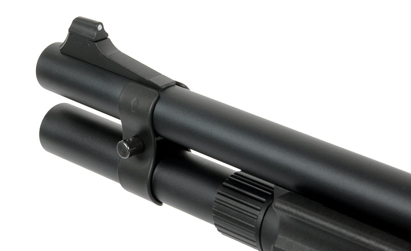 M8872 SHOTGUN V2 (GREEN GAS POWERED) - BLACK [GOLDEN EAGLE] - Terminal Airsoft