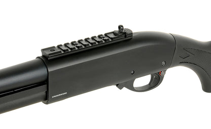 M8872 SHOTGUN V2 (GREEN GAS POWERED) - BLACK [GOLDEN EAGLE] - Terminal Airsoft