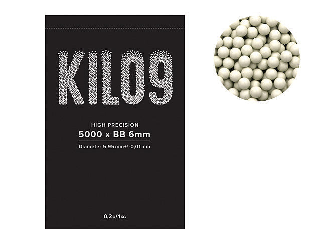 0,20G PRECISION 6MM AIRSOFT BB - 5000RD [KILO9] - Terminal Airsoft
